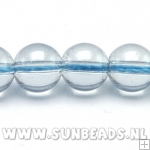 Glaskraal luster 12mm blauw