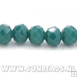 Facet kraal donut 6x4mm (groen)