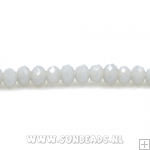 Facetkraal donut 3x2mm (lichtgrijs)