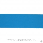 Plat PU leer 10mm (blauw)