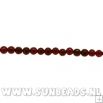 Halfedelsteen rond 3mm (red agaat)