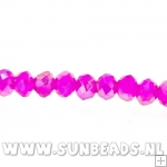 Facetkraal donut 3x2mm (fuchsia)