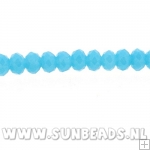 Facetkraal donut 3x2mm (turquoise)