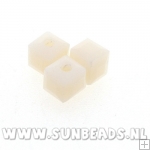Facetkraal vierkant 4mm (wit)