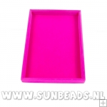 Presentatiedisplay, velours, roze, 35x24x3,5 cm