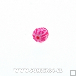 Fimo kraal rond 6mm (roze)