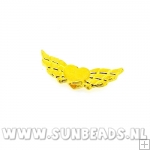 Metalen kraal wing (goud)