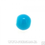 Glaskraal rond 8mm (turquoise)