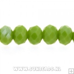 Facetkraal 4x3mm (appelgroen AB)