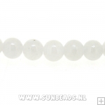 Halfedelsteen rond 4mm (lichtgrijs)