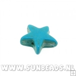 Turquoise kraal ster 10mm (turquoise)