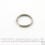 Splitring 12mm (antique zilver)