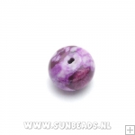 Halfedelsteen donut (roze)