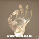 Ringdisplay, hand, transparant, plexiglas