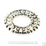 Metalen tussenstuk ring (antique zilver)