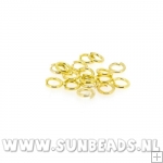 Ringetjes open 4mm (goud)