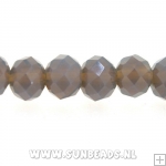 Facet kraal donut 6x4mm (lila AB)