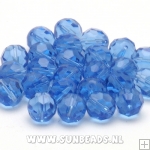 Facet kraal rond 12mm (blauw)