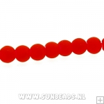 Glaskraal rond 6mm (rood)