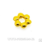 Metalen spacer bloem 8mm (goud)