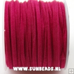 Suede veter 10meter (fuchsia)