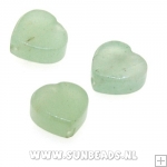 Halfedelsteen hartje 10mm (green aventurine)