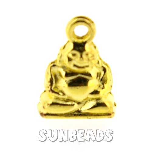 Metalen bedel buddha - Klik op de afbeelding om het venster te sluiten