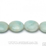 Halfedelsteen Amazonite rond plat 14mm