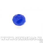 Facet kraal donut 6x4mm (kobaltblauw)