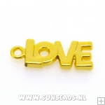 Metalen bedel love (goud)