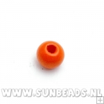 Houten kraal rond 8mm (oranje)
