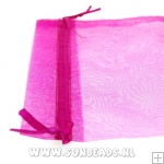 Organza zakje fuchsia, 17,5x12cm (10st.)