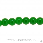 Glaskraal rond 4mm (donkergroen)