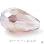 Facetkraal druppel 16x10mm (amethyst)