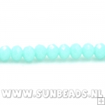 Facetkraal donut 3x2mm (mint)