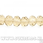 Facet kraal donut 8x6mm (champagne)