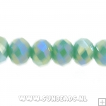 Facetkraal 4x3mm (groen AB)