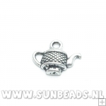 Metalen bedel theepot