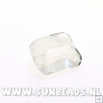 Glaskraal 18x14mm (crystal)