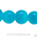 Glaskraal rond 6mm (petrol)