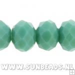 Facet kraal donut 8x6mm (groen)