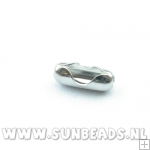 Ball chain slot 3.2mm zilver