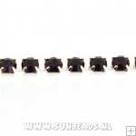 Cupchain 3mm zilveren onderkant (zwart)