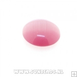 Plaksteen rond 14mm (roze)