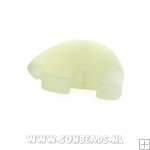 Halfedelsteen olifant 13x18mm (new jade)