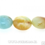 Halfedelsteen Amazonite rond plat 12mm