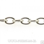 Jasseron 8mm ovaal (antique zilver)