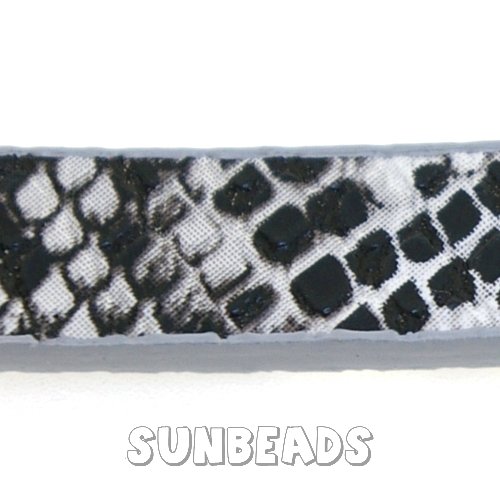 Plat pu leer snake print (grijs/zilver/zwart) - Klik op de afbeelding om het venster te sluiten