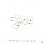 Ringetjes open 6mm (zilver)