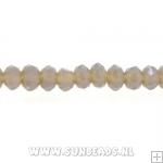 Facetkraal donut 3x2mm (grijs)